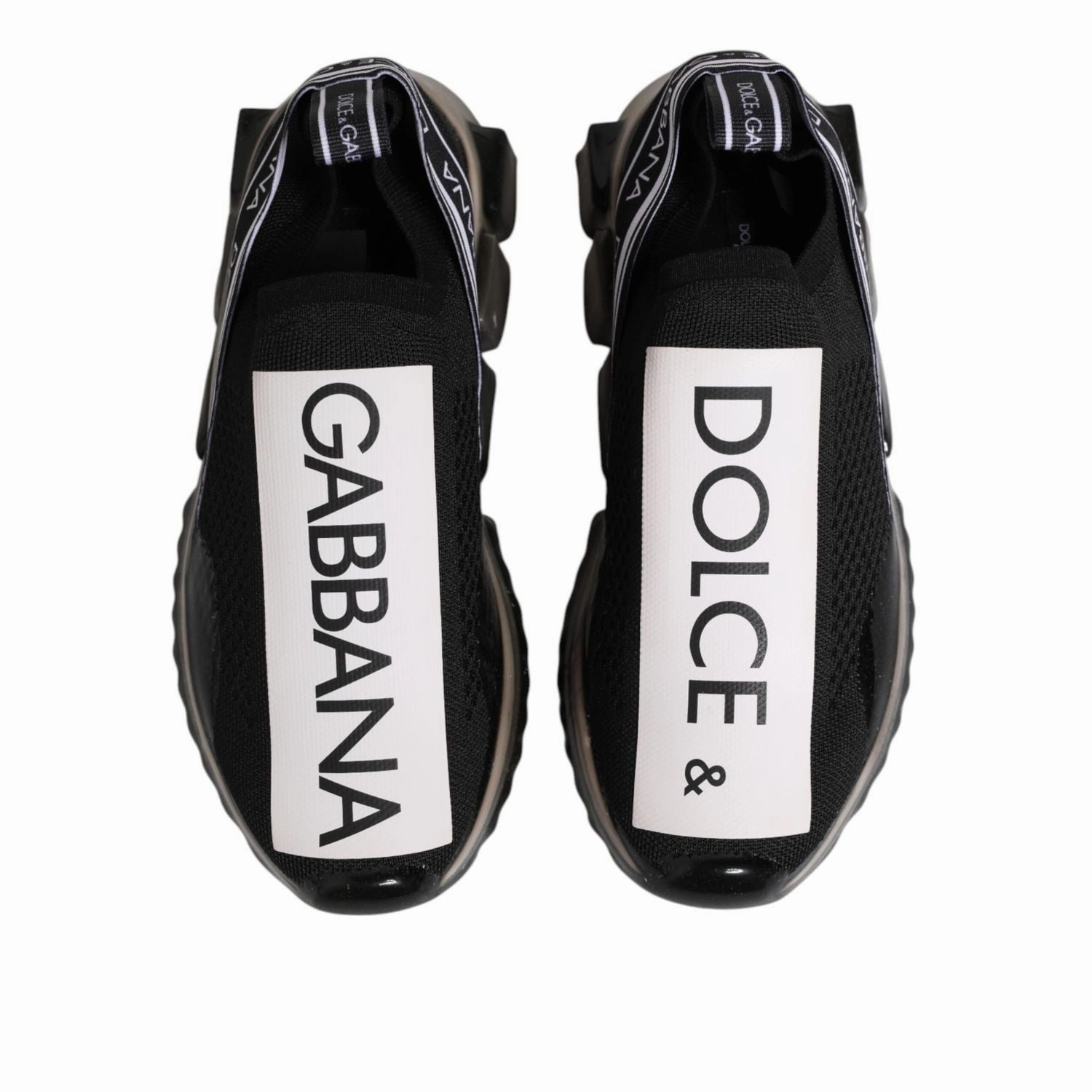 Dolce & Gabbana Black Sorrento Slip On Low Top Sneakers Shoes Washing Sneakers