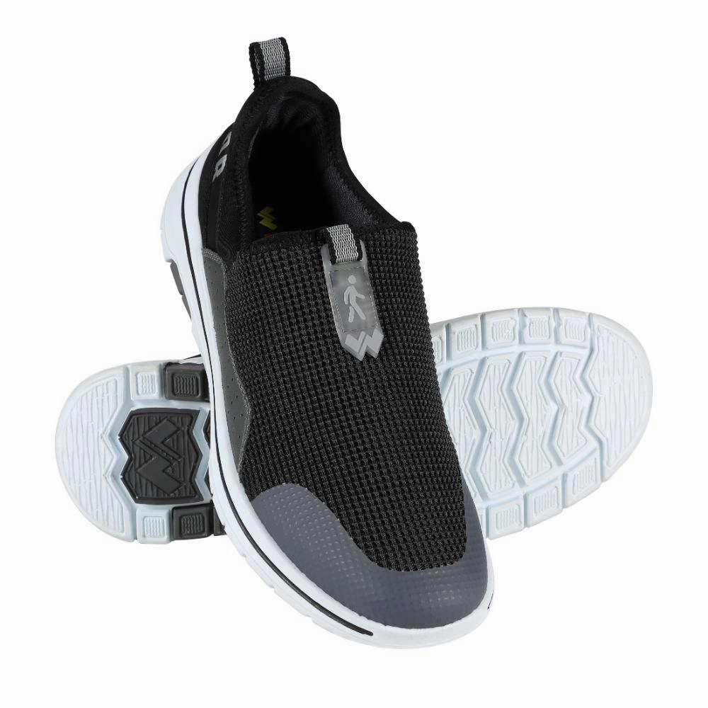 Bussines Casual Shoes Warrior Grey Non-Lacing Casual Shoes For Men Easy Walk By Liberty