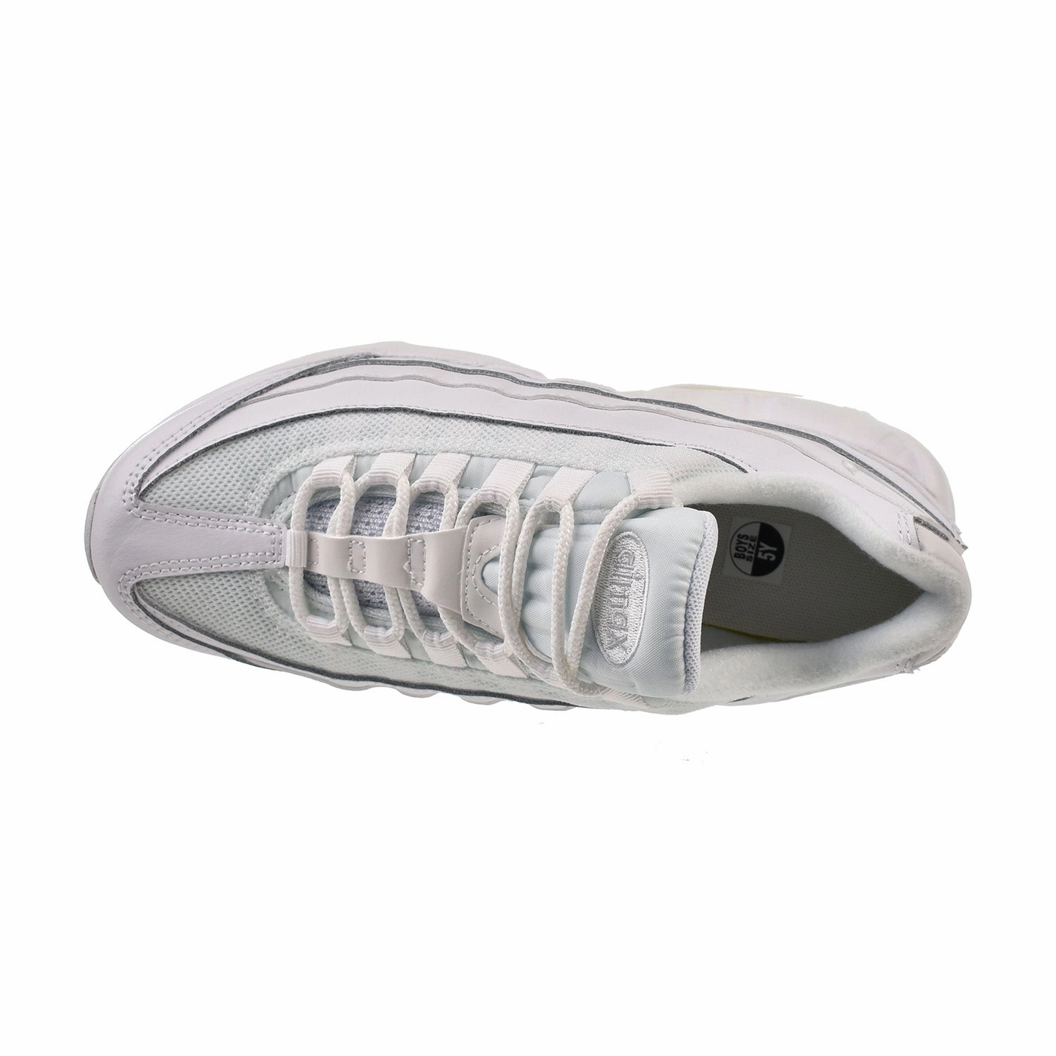 Nike Air Max 95 Recraft (GS) Big Kids' Shoes Triple White Walking Shoes Vs Running Shoes