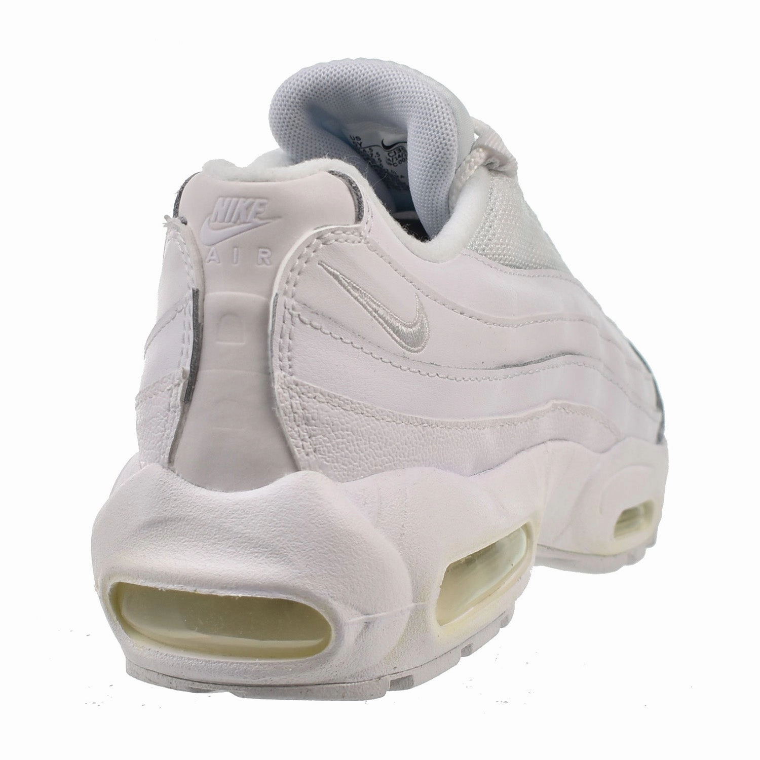 Nike Air Max 95 Recraft (GS) Big Kids' Shoes Triple White 360 Running Shoes