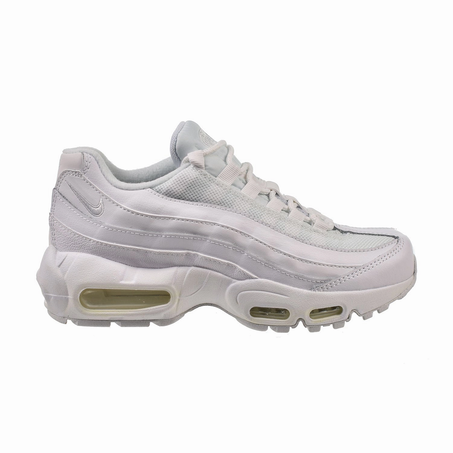 Top Running Shoes For Flat Feet Nike Air Max 95 Recraft (GS) Big Kids' Shoes Triple White