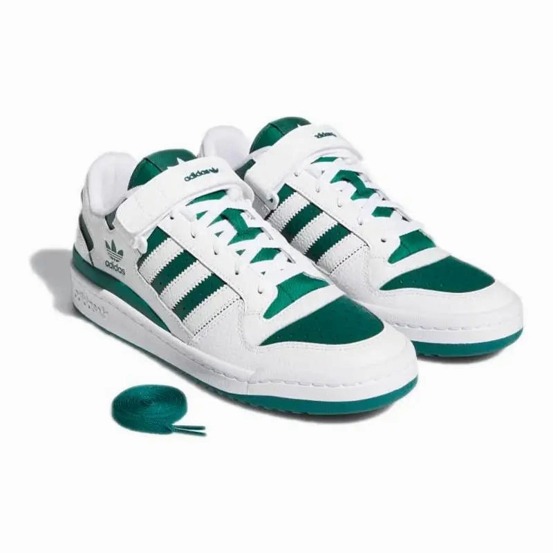 Adidas Shoes Graffiti Adidas Forum Low White Collegiate Green Sneakers shoes GY8556