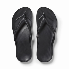 Pastel Flip Flops Arch Support Flip Flops - Classic - Black