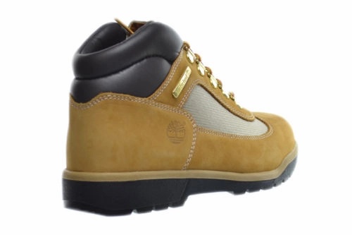Timberland Big Kids Leather And Fabric Field Boots Wheat Most Comfortable Hiking Shoes For Wide Feet