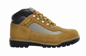 Hiking Shoes Bottom Timberland Big Kids Leather And Fabric Field Boots Wheat