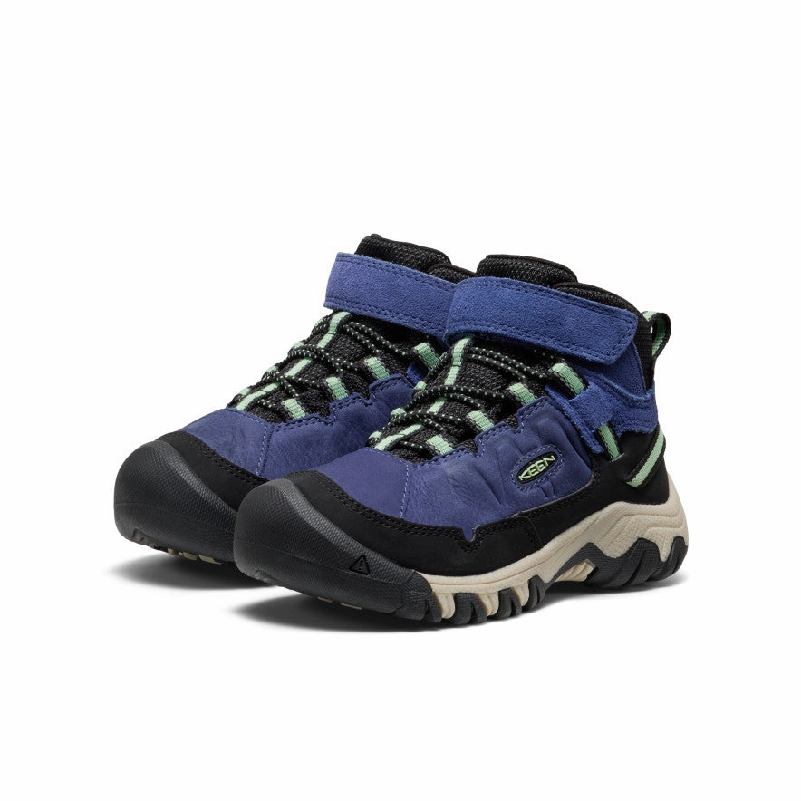 Lightweight Hiking Shoes Little Kids' Targhee IV Waterproof Hiking Boot  |  Skipper Blue/Hemlock