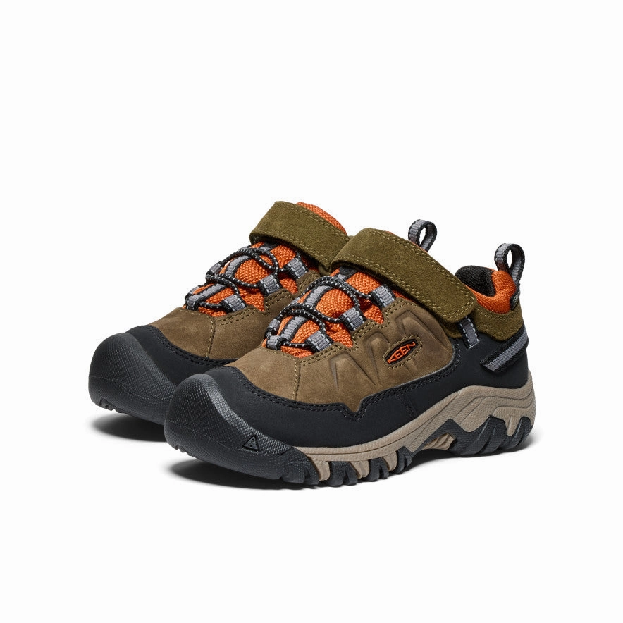 Terrex Skychaser Hiking Shoes Little Kids' Targhee IV Waterproof Hiking Shoe  |  Dark Olive/Gold Flame