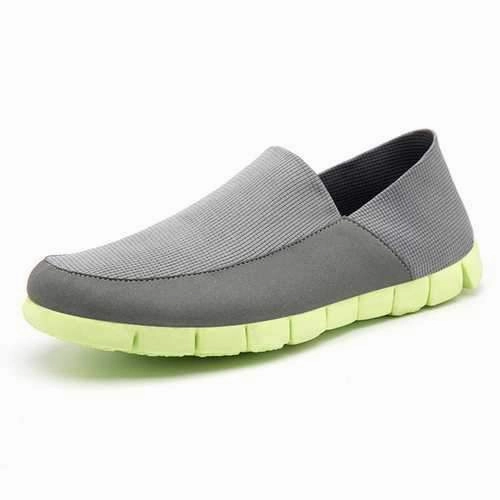 Best Running Shoes Overpronation Men Breathable Mesh Cloth Soft Sole Slip On Flat Sneakers