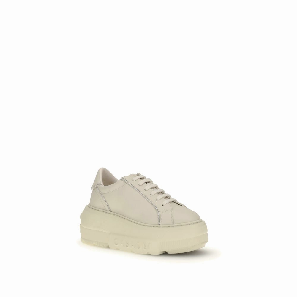 Curry Sneakers Casadei White Rubber Platform Sneakers