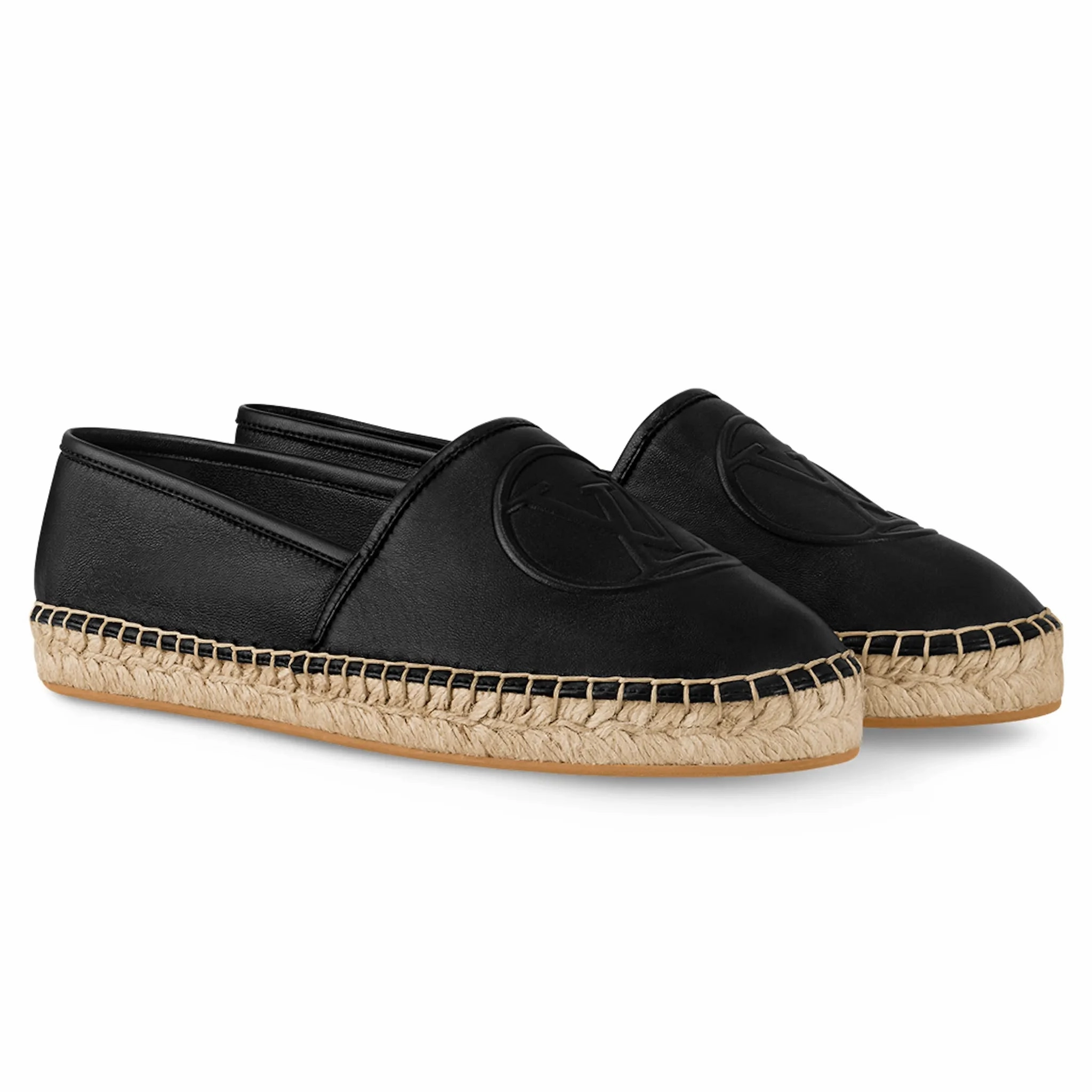 Dylan Quilted Leather Espadrille Louis Vuitton Starboard Leather Black Espadrilles