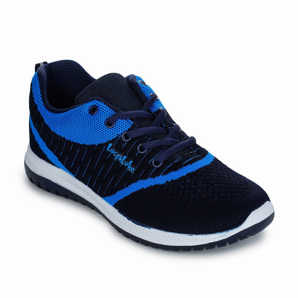 Best Running Shoes High Arches Lucy & Luke Lacing Blue Sports Running Shoes For Kids JAMIE-7 By Liberty