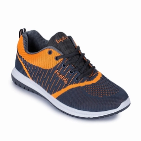 Running Shoe Ratings Lucy & Luke Lacing Orange Sports Running Shoes For Kids JAMIE-7 By Liberty