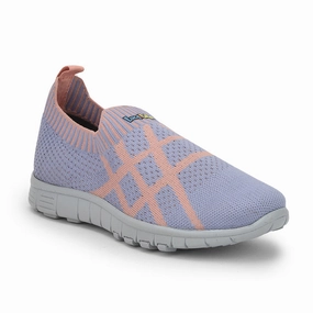 Lucy & Luke (Purple) Sports Non Lacing Walking Shoes For Kids 2123-21 By Liberty Best Walking Shoes For Long Distances