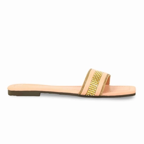 Peach Casual Slipper CL1905 Shoes To Wear With Jeans Casual