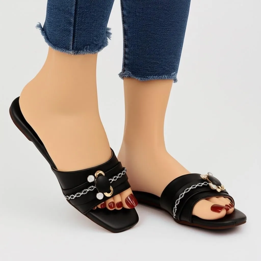 High Quality Flat Shoes M0588 flat slipper-R31-3