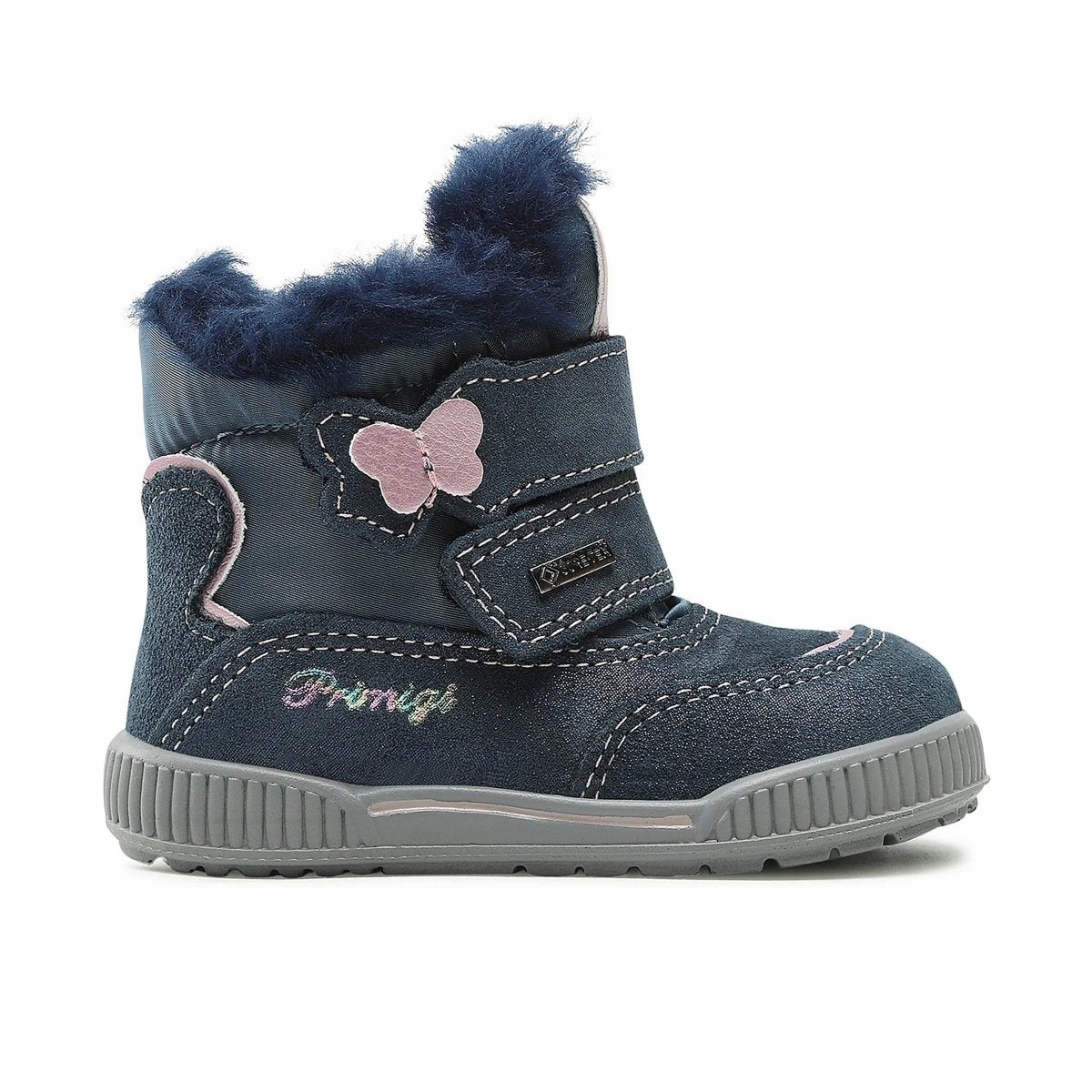 Primigi Toddlerss 2861611 Navy Glitz Gore-Tex Waterproof Winter Shoes Flat Pedals