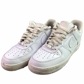 Suit And Casual Shoes Nike Air Force 1 Shoes Mens 9.5 White AF1 Leather Low Top Sneakers Lifestyle