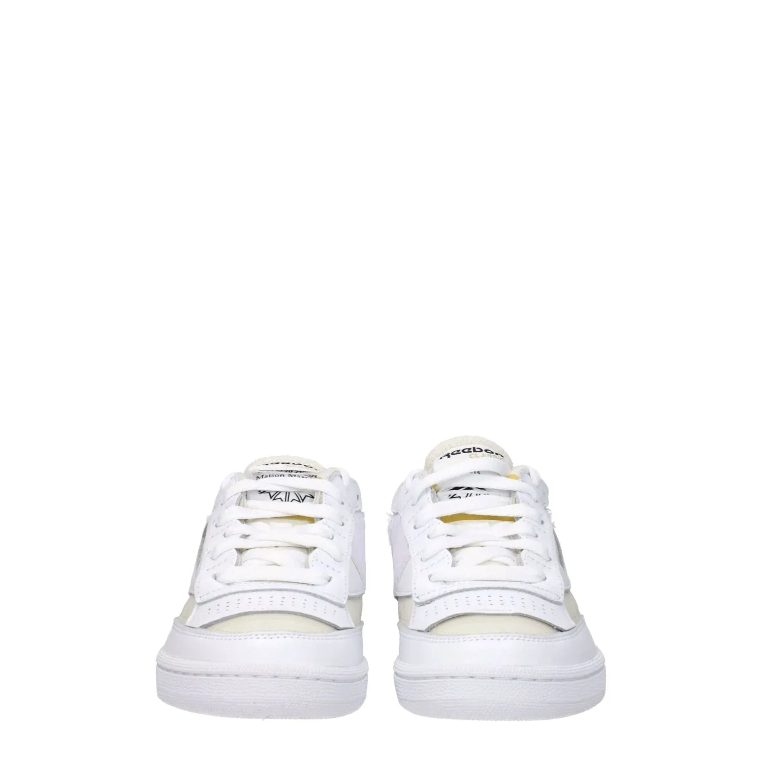 High Top Shoes Maison Margiela White Fabric Low Top Sneakers