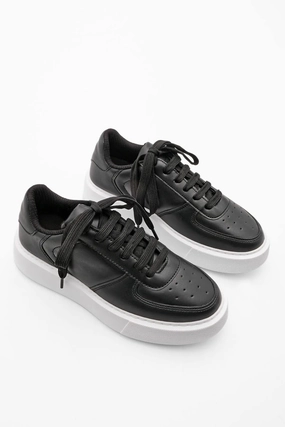 Margin Women's High Sole Lace-Up Sneakers Azin Sneakers Elegant Sneakers