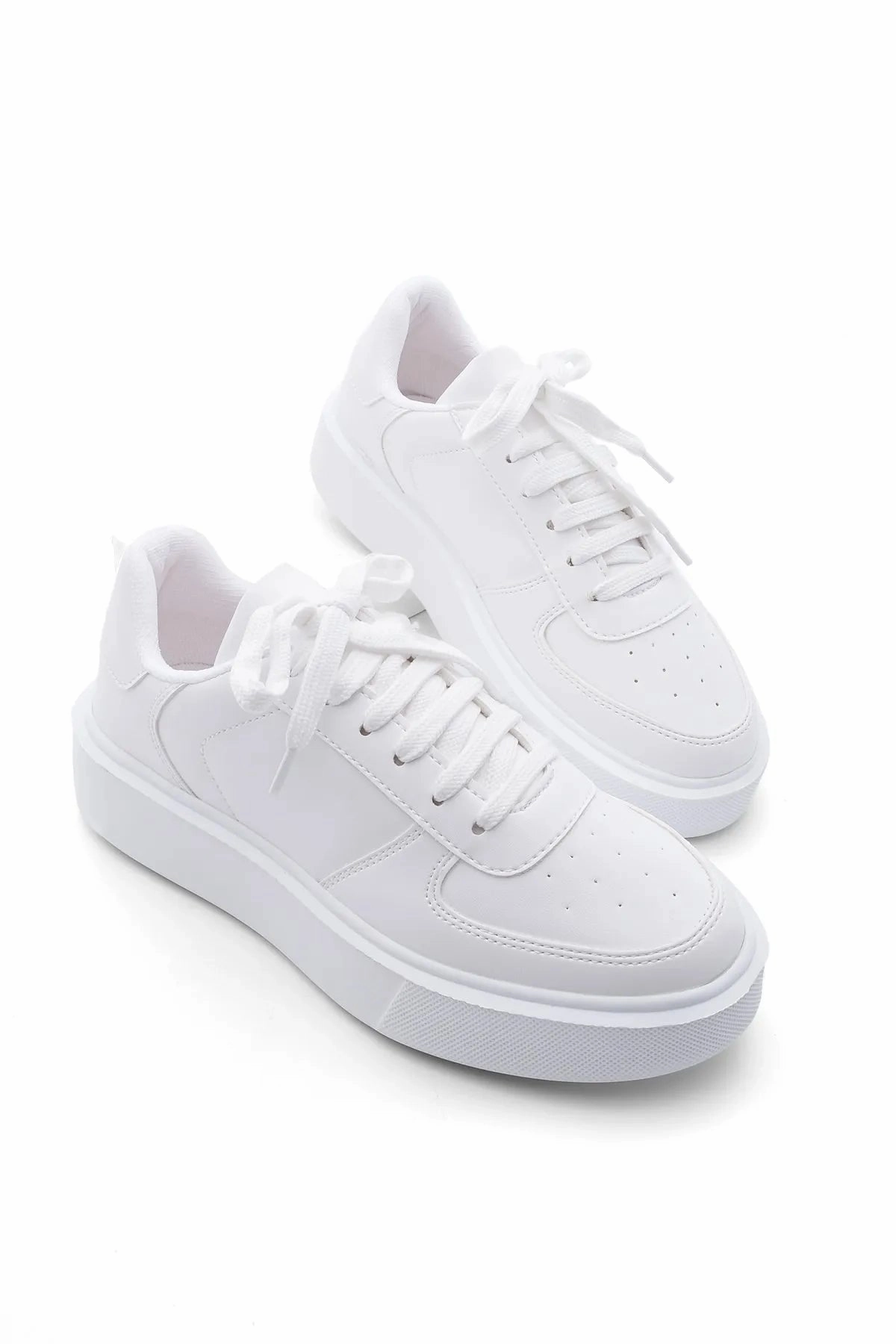 Margin Women's High Sole Lace-Up Sneakers Azin Sneakers Dresses With Sneakers