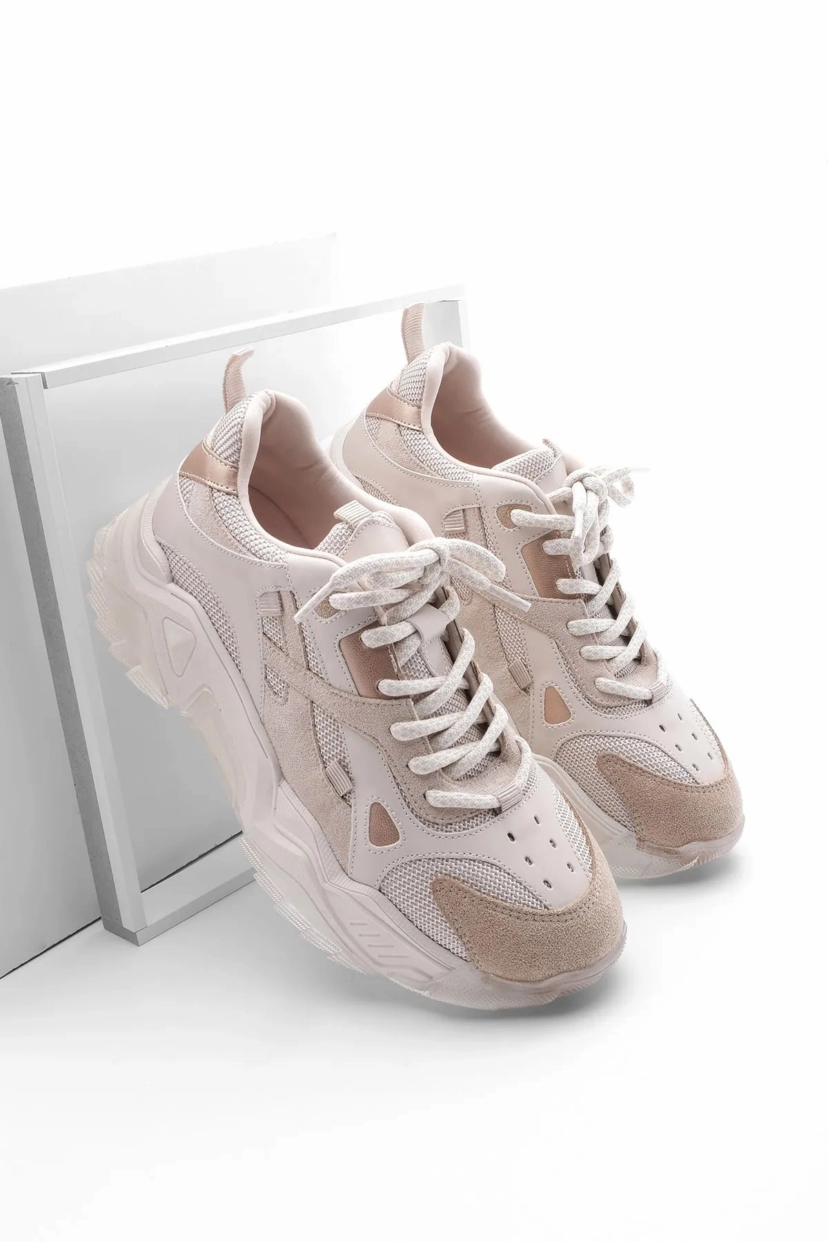 Rock And Candy Sneakers Margin Women's High Sole Sneaker Lace-Up Sneakers