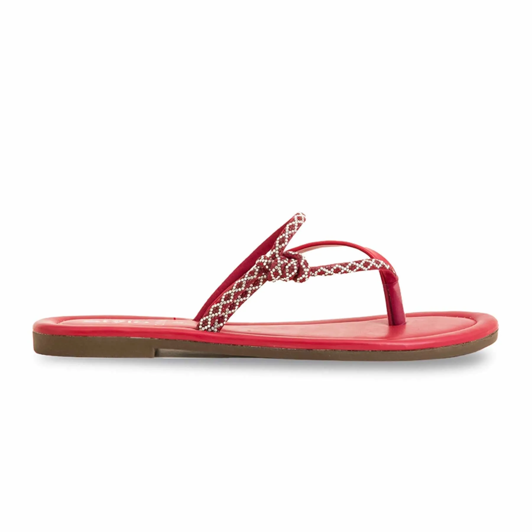 Maroon Casual Chappal For Ladies CL1906