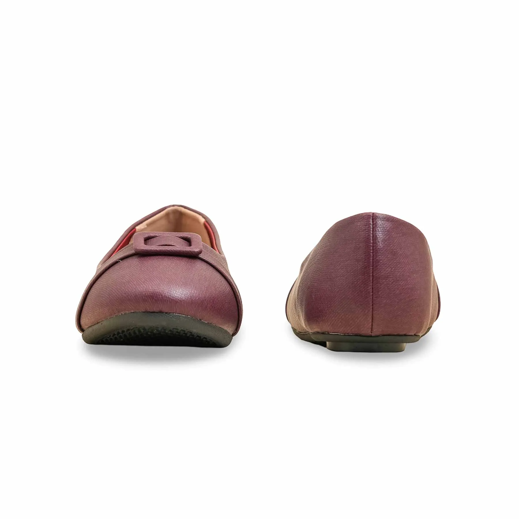 Flat Biking Shoes Maroon Pumps For Ladies WN1322