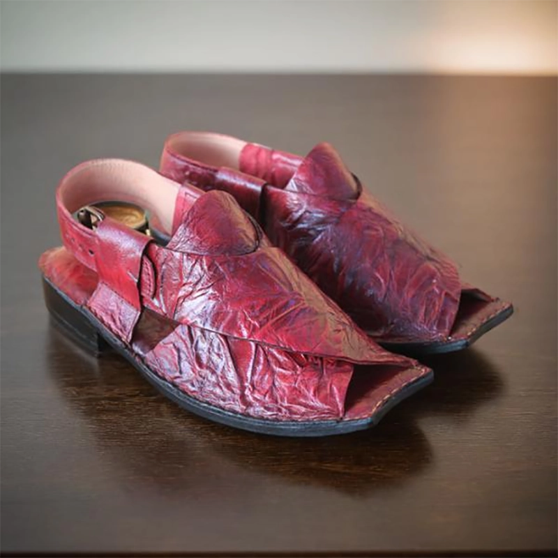 Cabrera Espadrilles Maroon Peshawari for men