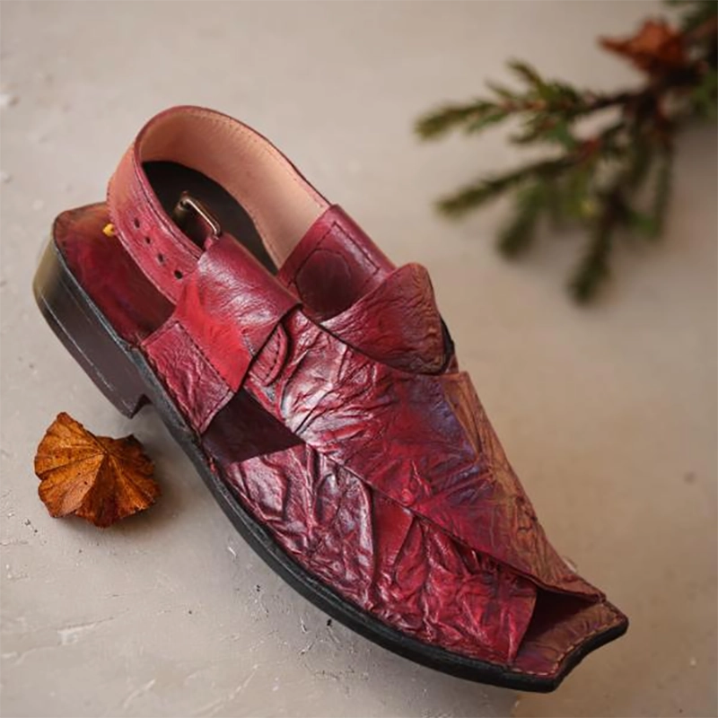 Maroon Peshawari for men Espadrilles For Summer
