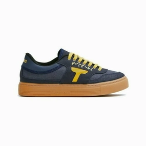 Slippers That Don't Make Your Feet Sweat Mens Casual Trainers Timpers Trend Midnight Yellow Navy Blue