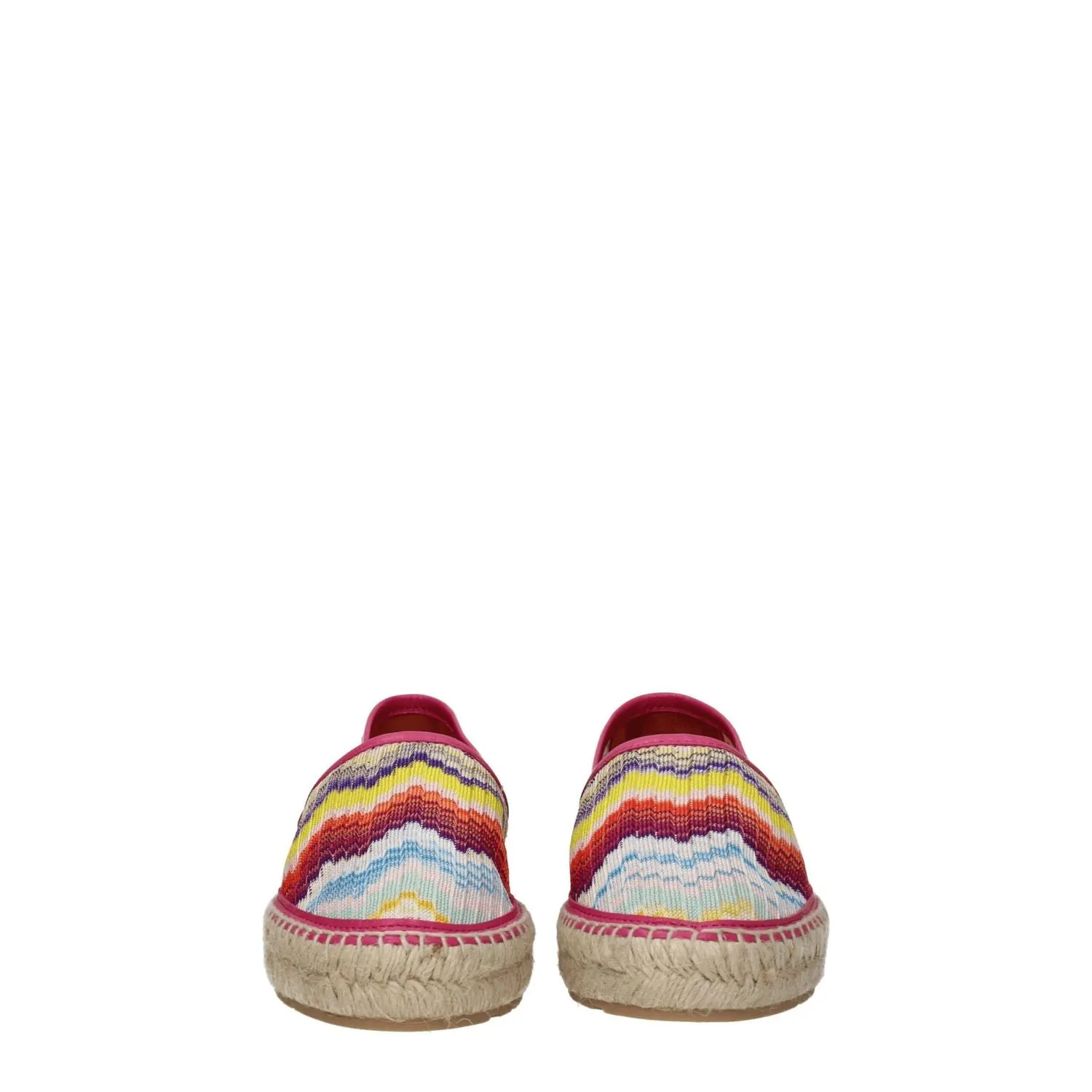 Flat Moccasin Shoes Missoni Multicolor Fabric Espadrilles