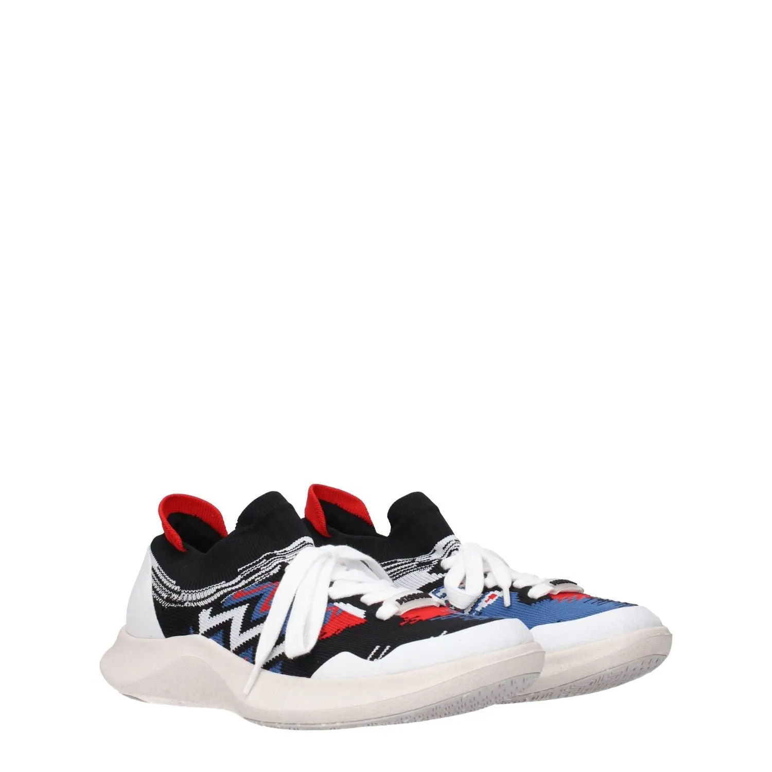 Sequin Flat Shoes Missoni Multicolor Fabric Sneakers