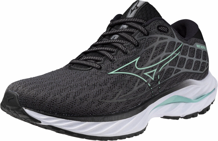 Mizuno Wave Inspire 20 WIDE FIT (D) Womens Running Shoes - Grey Mid Top Trail Running Shoes