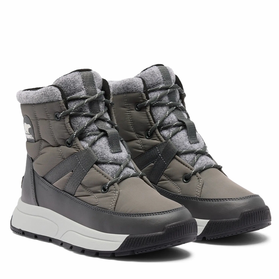 Sorel Women's WHITNEY III MID Waterproof Boot | Quarry / Grill Waterproof Insulated Shoe