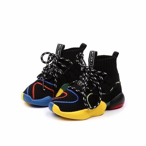 New Balance Arch Support Sneakers MOF Kids black hi-top sock sneakers