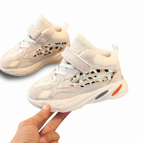 Circus Sneake MOF Kids shoes leopard details strap closure sneakers