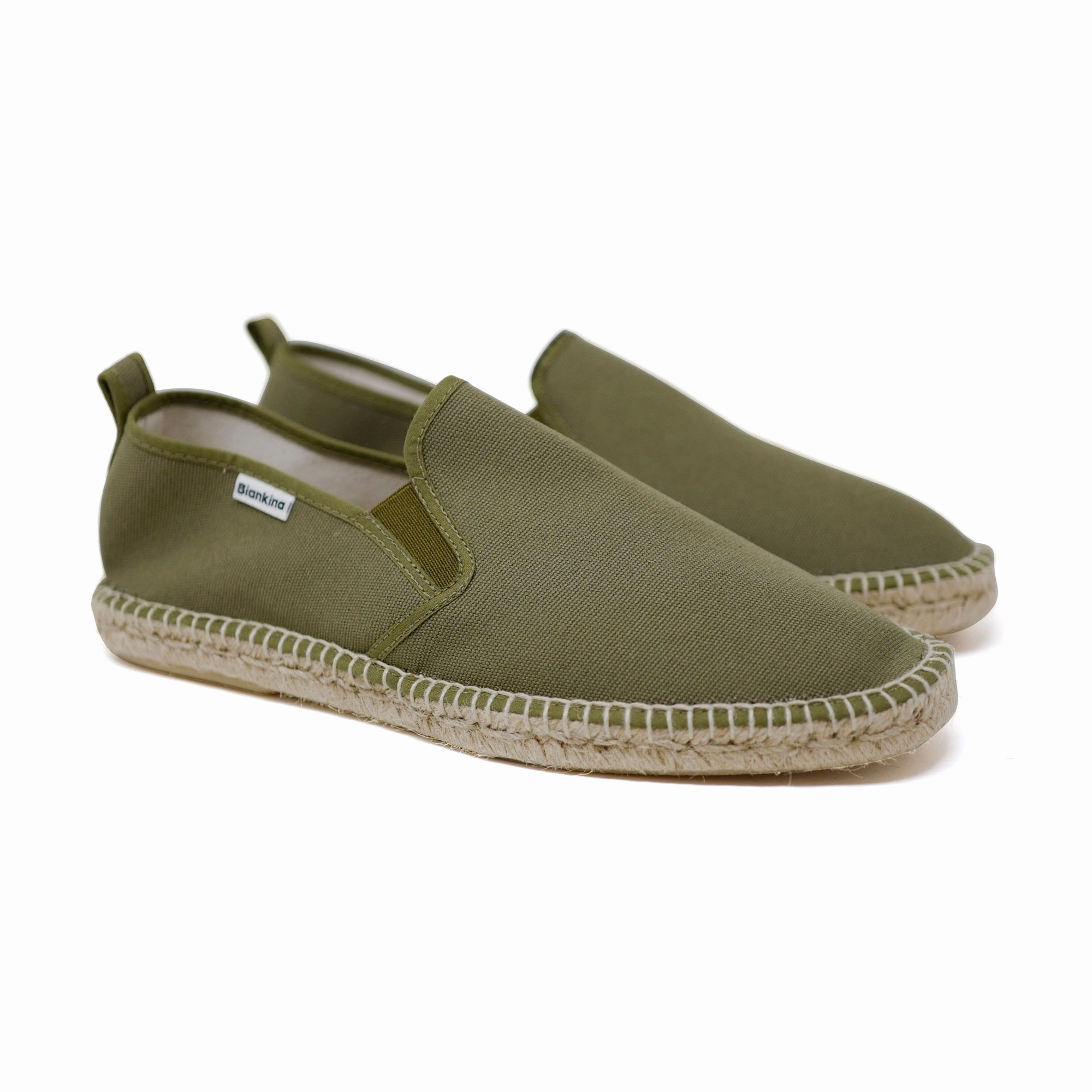 Montpellier Eco Friendly Vegan Slip on Espadrilles - Olive Green Lifestride Tango Wedge Espadrilles