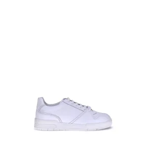 Flat Booties Shoes Moschino White Rubber Low Top Sneakers