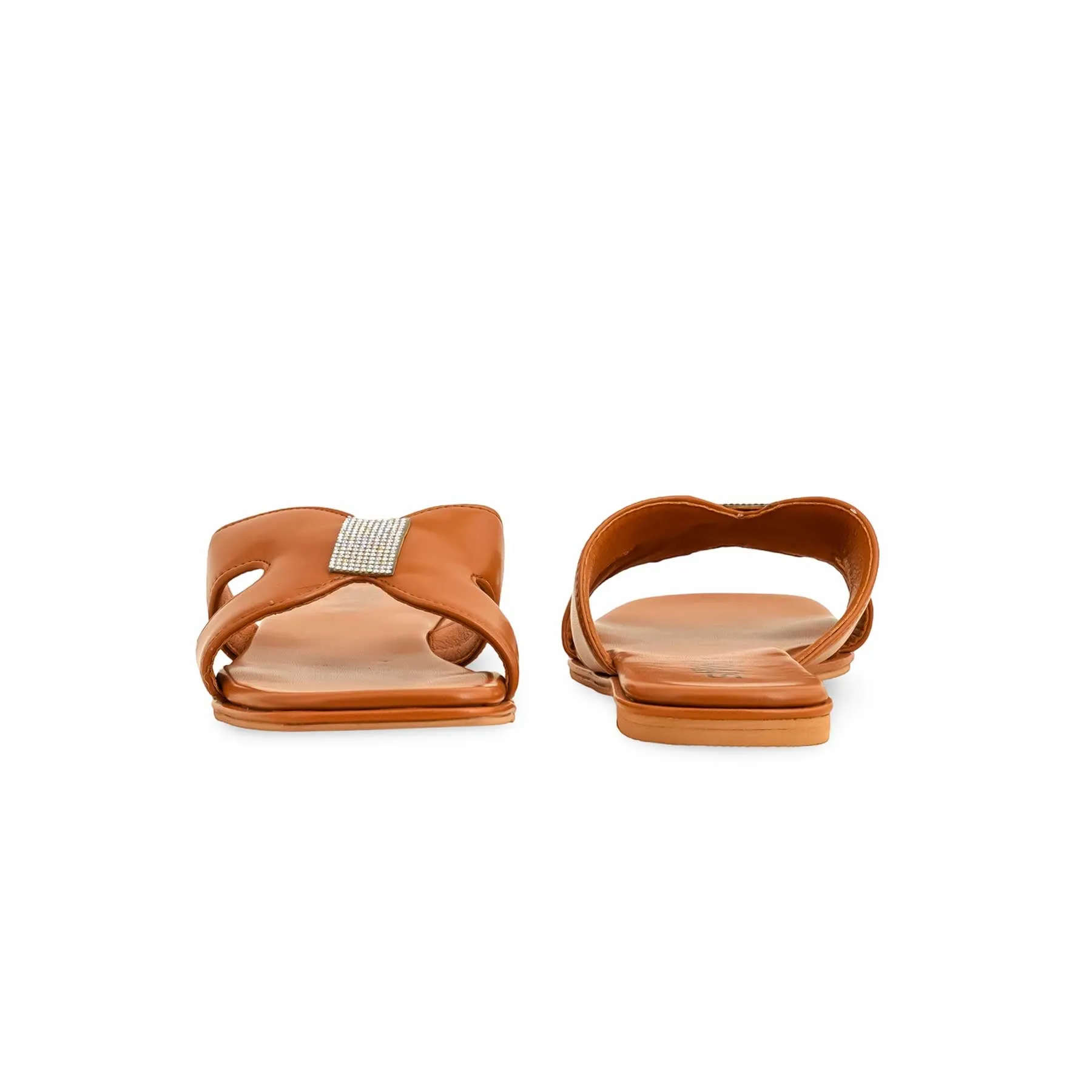 Wide Dress Shoes Flats Mustard Formal Slipper For Women FR8303