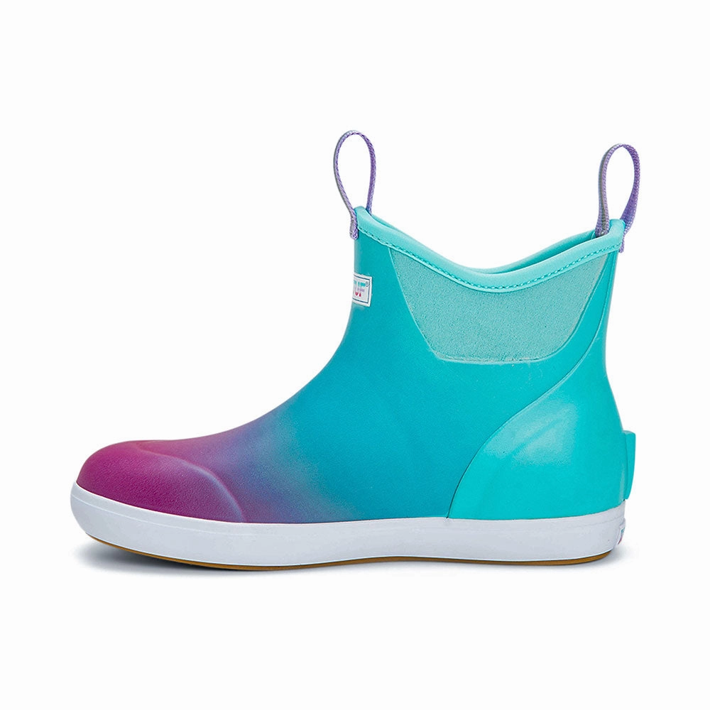 XTRATUF Women's Ankle Deck Boots- Blue Aurora Waterproof Recovery Shoes