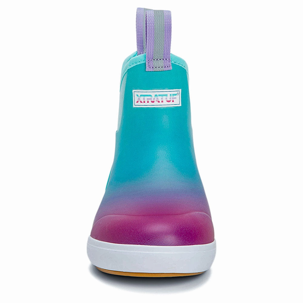 Waterproof Shoe Booties XTRATUF Women's Ankle Deck Boots- Blue Aurora