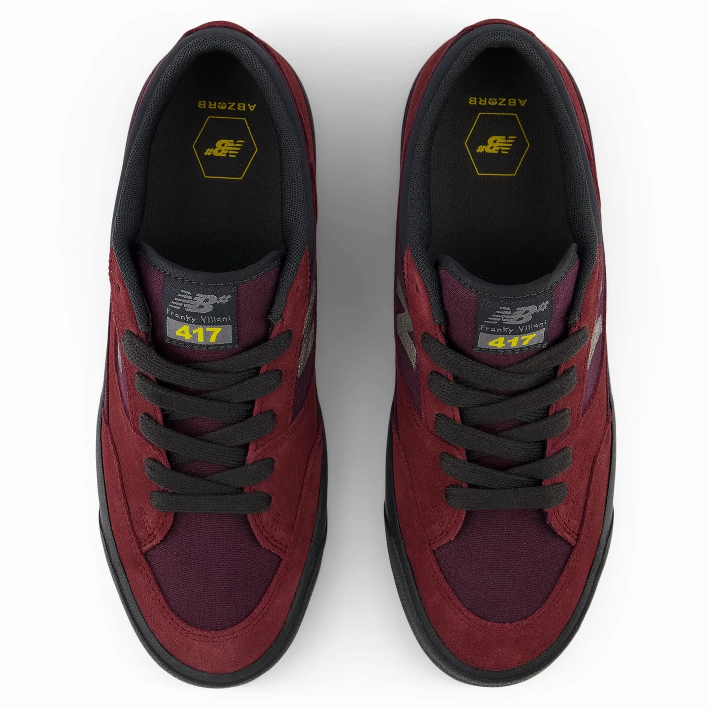 NB NUMERIC 417 FRANKY VILLANI LOW BURGUNDY / PHANTOM Safety Skate Shoes