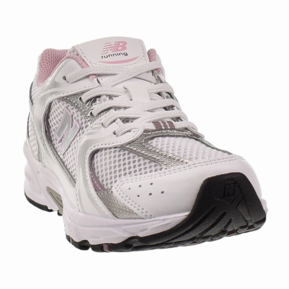 New Balance 530 Bungee (Wide) Little Kids' Shoes White/Pink pz530-gk-w Sneakers Metallic