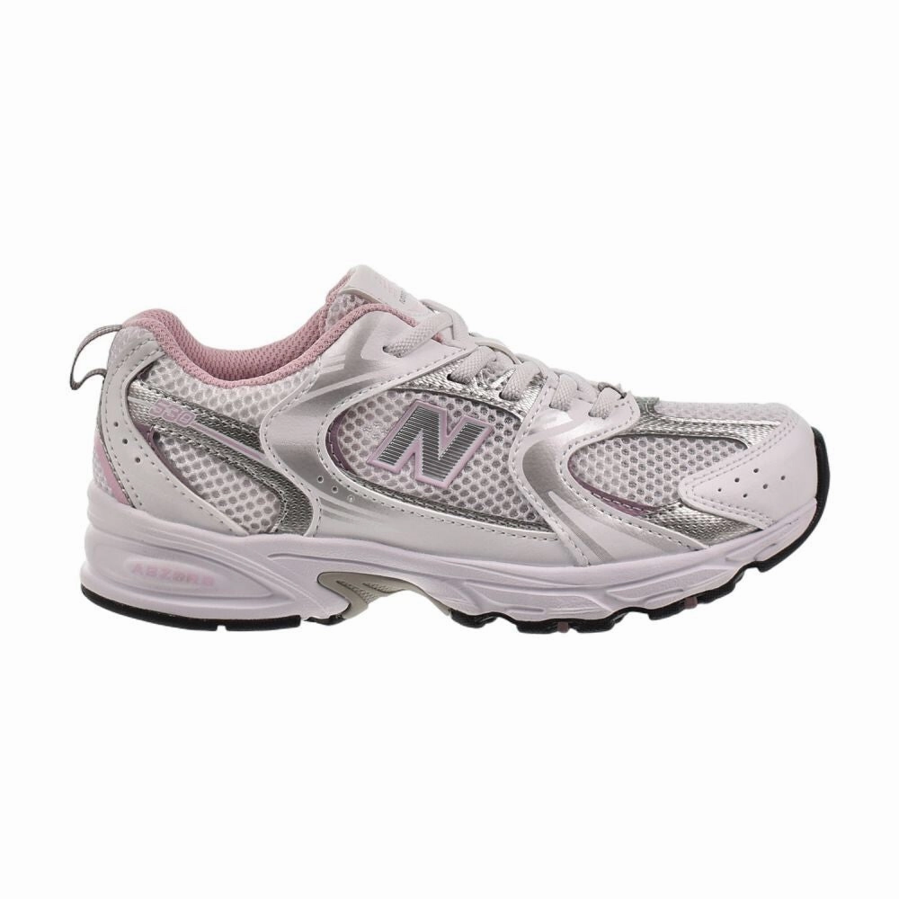 Best Golf Sneakers New Balance 530 Bungee (Wide) Little Kids' Shoes White/Pink pz530-gk-w