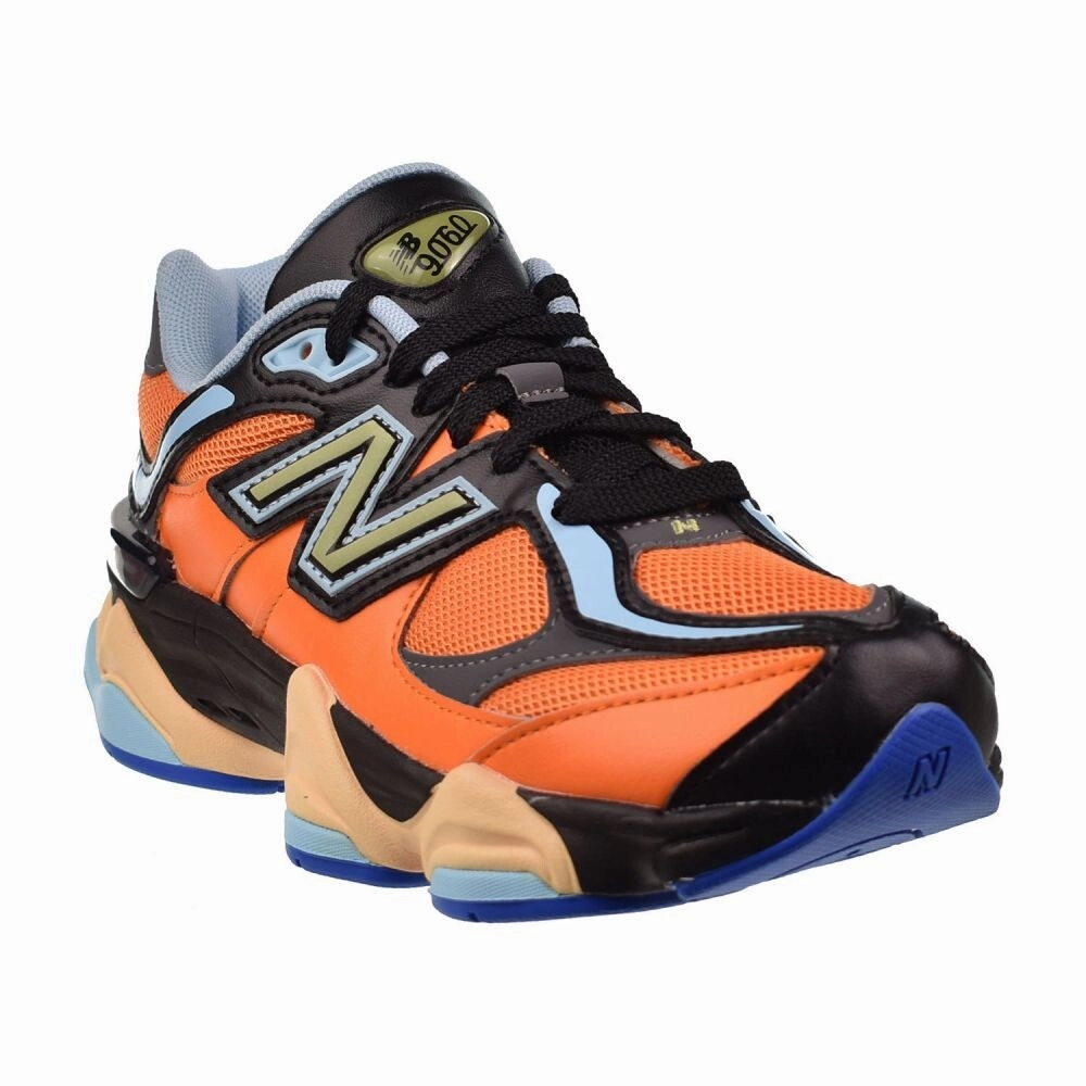 Brass Plum Sneakers New Balance 9060 2E (Wide) Big Kids' Shoes Orange-Yellow gc9060-og-W