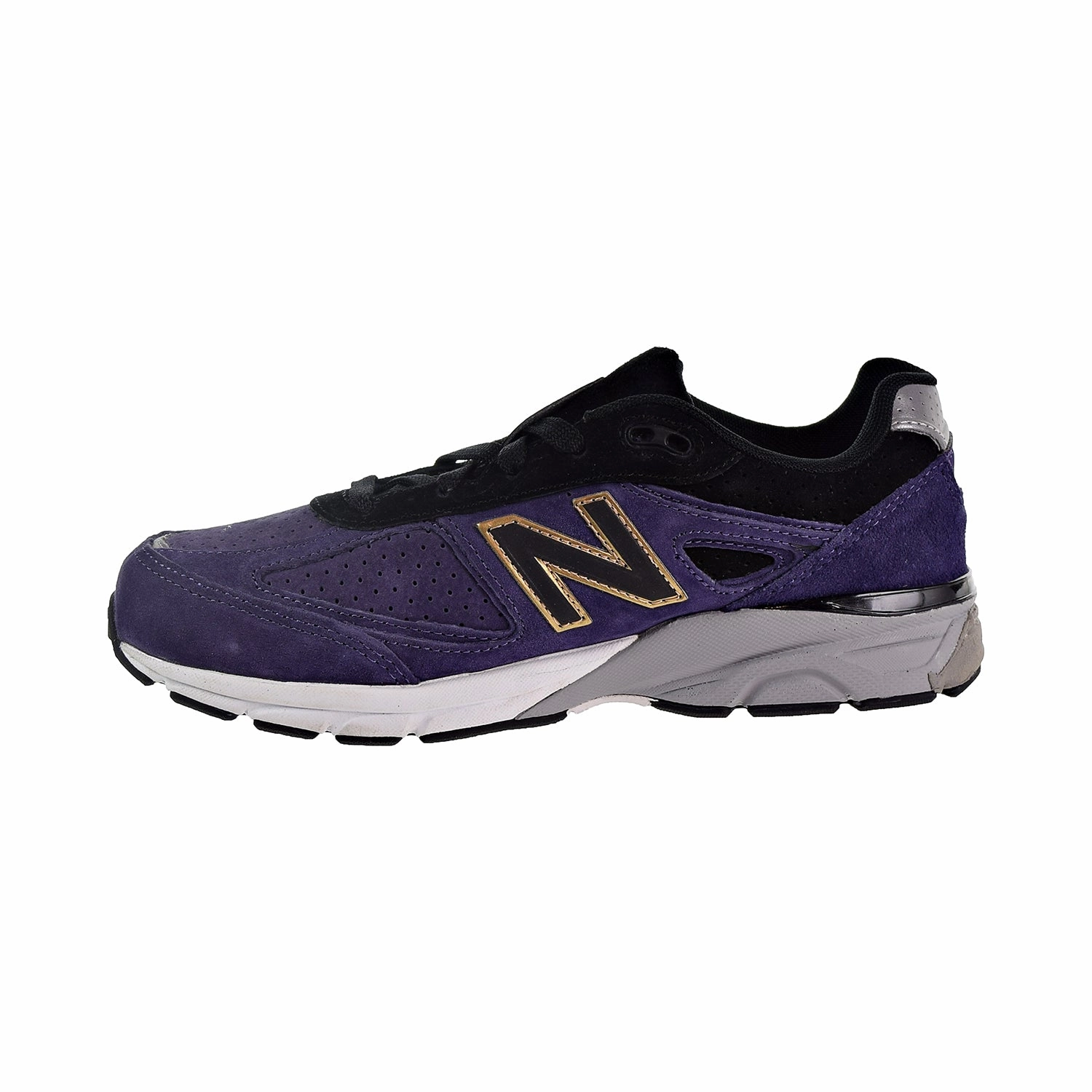 Cleaning Running Shoes New Balance 990v4 Big Kids' Shoes Dark Purple