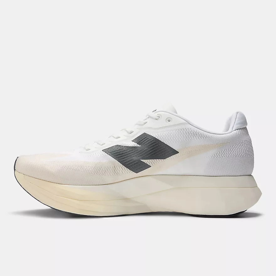 New Balance | FuelCell SuperComp Elite v5 | Women's | Linen/White/Gold Metallic Pursuit Explore Running Shoes
