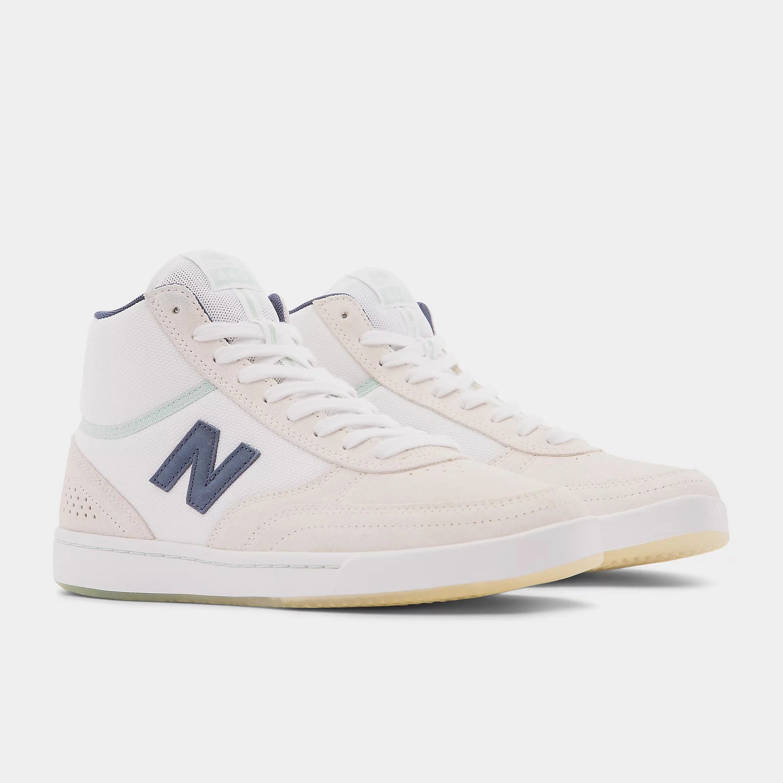 New Balance Numeric 440 Hi Tom Knox Edition Skate Shoes - White/Navy Ollies Best Skate