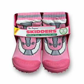 NEW! Pink Skidders Girls Toddler Size 8 Walking Slipper Bootie Skidproof Shoes Buddy The Elf Slippers