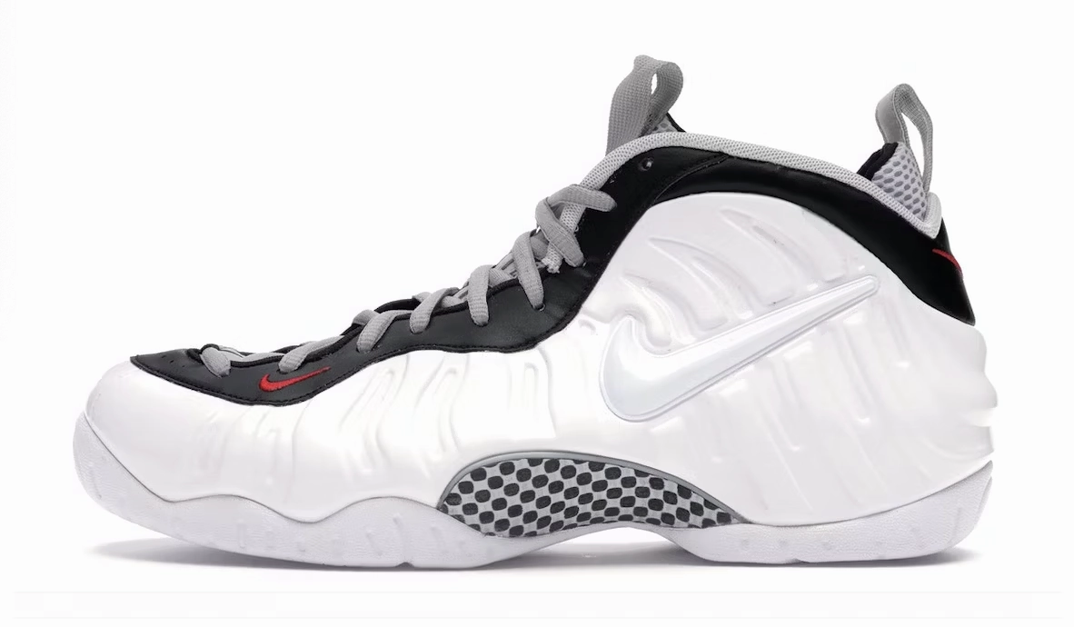 Asics Most Cushioned Shoe Nike Air Foamposite One "White Black University Red"